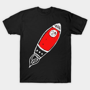 Rocket Doodle White T-Shirt